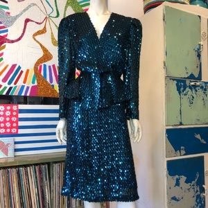 Vintage Sequin Disco Suit